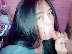 Hard Day at Work Ends With a Wet Pinay Blowjob - Ayesha Sy