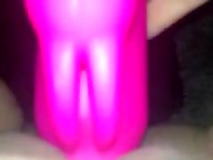 Girl records a old lady bf video with her rabbit Dildo