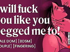 ASMR Audio Porn: Male Daddy Dom Fucks His Submissive Girlfriend Hard - BDSM & Fingering - Erotic Audio Roleplay