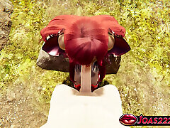 Gravelyn Rule34 3D Hentai Animation in Village - POV No Hands Blowjob, Wall Irrumatio & Deepthroat Facial Cumshot!