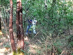 Hot Italian mature on a threesome on the grass Hot Italian mature on a threesome on the grass