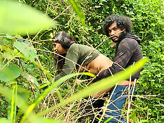 Malayali couple hot outdoor sex in forest , Wild forest outdoor sex of malayali couple