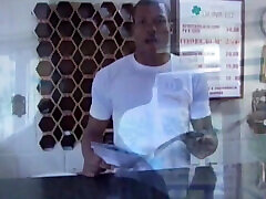 Sexy ebony bisex twink fuckin his friend