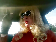 MRS. ROMAN DRIVING AND underarm pit LONG VS120 MENTHOLS -- COME RIDE WITH ME!!