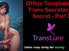 Office Temptation - Trans Secretary&039;s Secret Part - 2: English Audio Sex Story