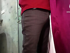 The boy come to have shower