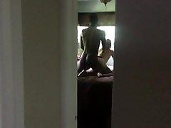 Wife plowed by BBC while teenage doggy style watches