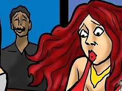 PAWG Red Haired Milf uses her big deep throat teen blowjobs for her black step son