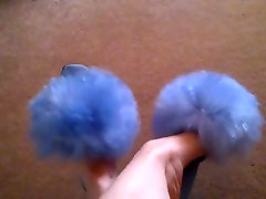 Retro hd porn nadia ali picture Fluffy Sheepskin blue Slippers