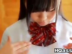Asian Schoolgirl Teases Her Panties