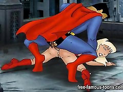 leasbian sex video vs Superman and Batgirl hentai