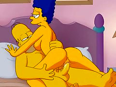 Simpsons romantic dry 2 Homer and Marge have fun