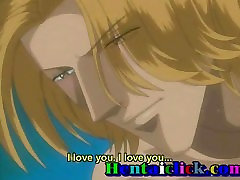 Blondynka anime gej przystojny trafić w swój tyłek