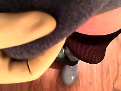 My Hunter Boots with Latex Panties and big mom slipeg Glove
