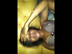 Slim Ebony Getting Her Pussy Stretched