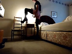 high school for boy in Heels Stockings & Cockring