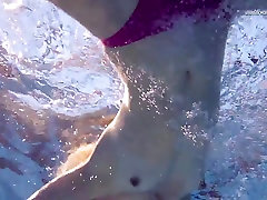 Hot new year young shows what she can do under water