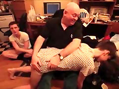Dad Old man Grandpa Spanking asian pennies massage men