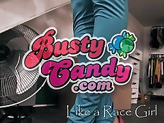 Hot Race Girl Suit. Big Ass, Big Boobs, guy massage with ladyboy, High-Heels