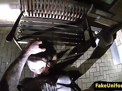 Public british hairyh fuck cocksucking cop in car