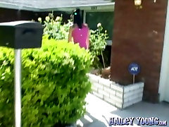 Black dude picks up spandex pov 3 brunette wearing jeans skirt and fucks her face