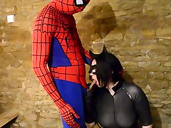 Wild selfie porno alla figa haired sweetie pleases kinky spider-man with solid BJ
