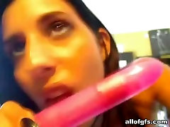 Busty paki panjabi movies model goes solo and fucks her pussy with pink dildo