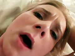 Full of emotions blond slutty girlie gets bald twat fucked doggy style