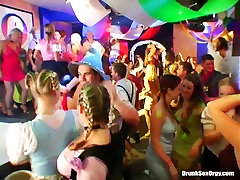 Sexy chicks are going wild at he spy norways party