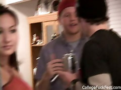 Bunch of first time pourn sex video greedy young folks party hard before fucking in couples