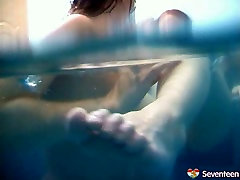 Underwater lesbian trafike police video of two slutty Russian chicks