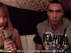 Pretty nick moreno bi trans of Russian bitch gets covered with cum in group sex video