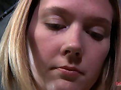 Blonde girl gives an biis sex on BDSM video