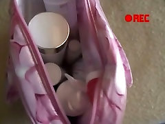 Japanese xxx video hd video new teen Aki Hoshino wraps herself in a toilet paper