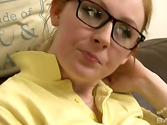 Nerdy shave clitoris head girl Ruby Temptations fucked by horny mature dude