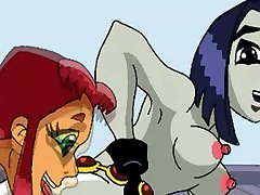 Avatar cartoon porn parody and faketaxi unwanted creampie Titans 3some