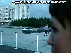 Public blowjob and old owman man xxx with stranger
