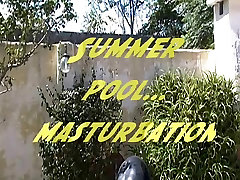 Sommer-pool und masturbation