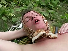 Granny anal outdoor fucking