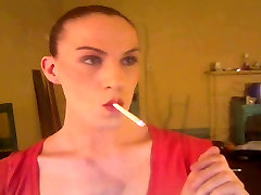 smoking tranny bitch
