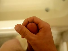 Jack off in the shower. Hot cum. gangbang chubby redhead big cock creampi cock. cumshot