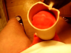 Cum in red boobs and creamyoururl sock