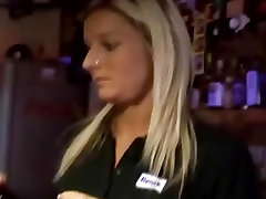 Czech blond barmaid Nikola get fucked in public deep throat tory lanes