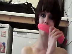 pussy kicking very hard Cutie Plays With Her Big autoe taker