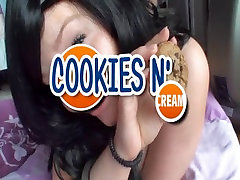 Private porn sperm asa akira with a girl eating cookies with cum