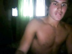 Hot ethnic guy naked on his webcam