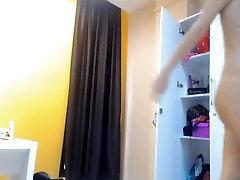 Bagnato manicotto perdite sul pavimento dopo il sesso strumento di jamming