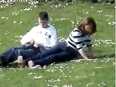 Voyeur captures hand job at the park