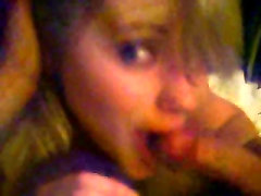 Beautiful American Blonde Girlfriend Gives a Sensual Blojob