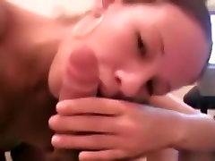 Ponytailed ava devine ass ball sanelaon hot saxi bf excellent pov blowjob with cum swallowing on the bed